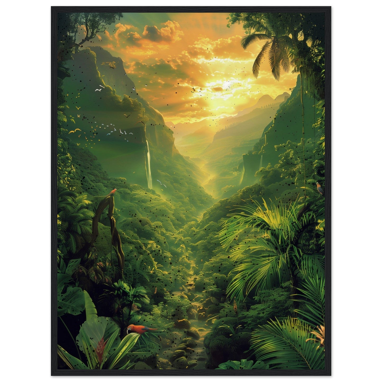 Affiche Poster Nature ( 60x80-cm-Bois-noir)