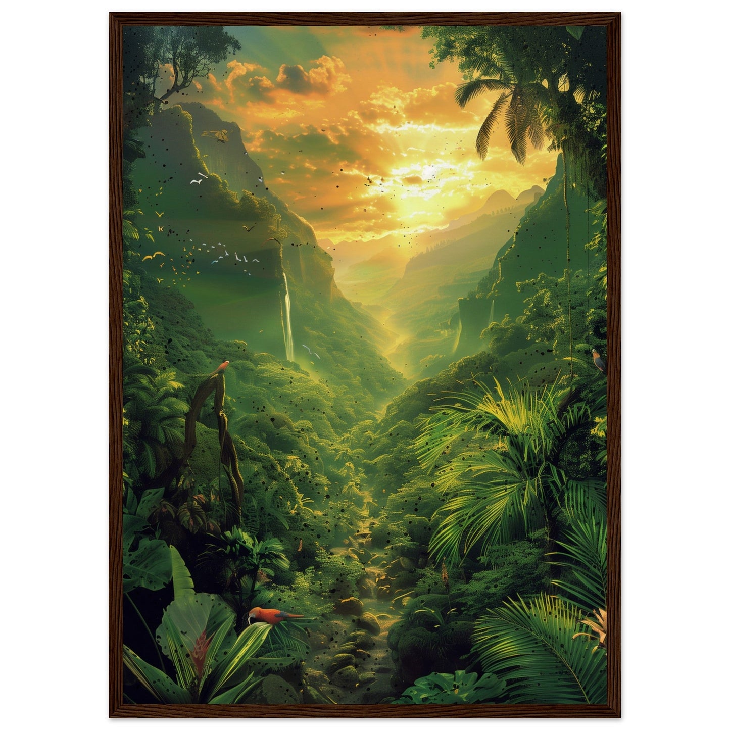 Affiche Poster Nature ( 50x70-cm-Bois-foncé)