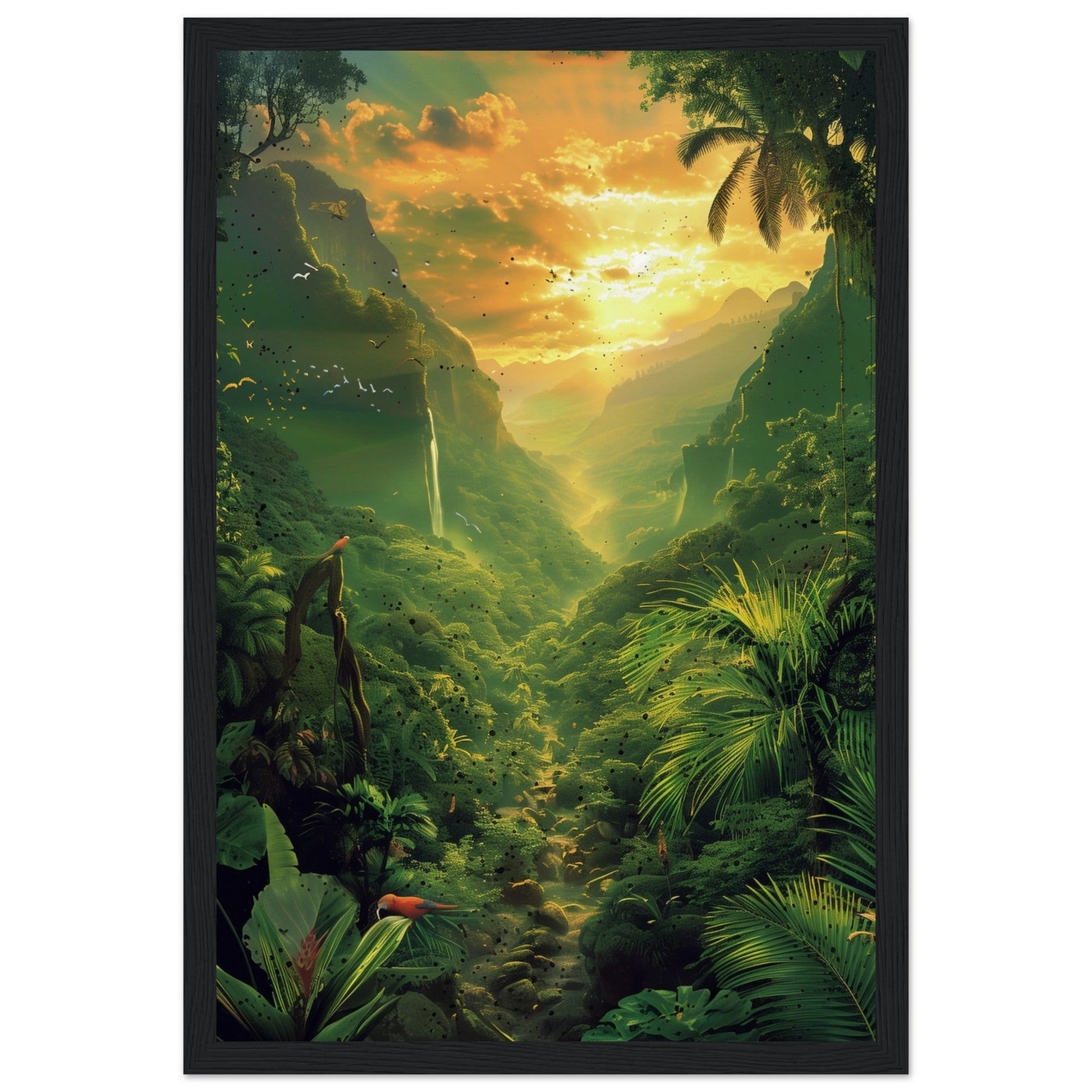 Affiche Poster Nature ( 30x45-cm-Bois-noir)