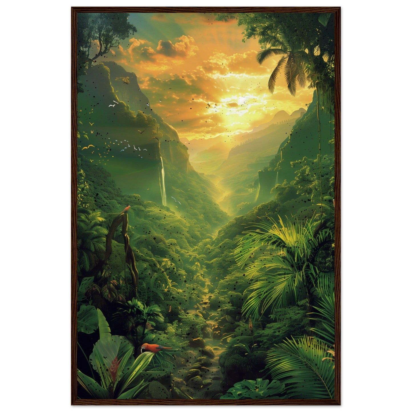 Affiche Poster Nature ( 60x90-cm-Bois-foncé)