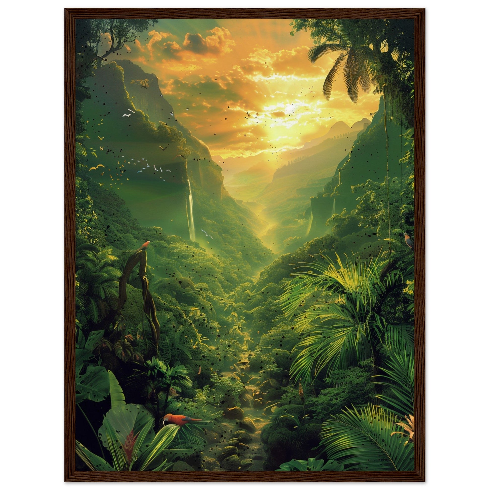 Affiche Poster Nature ( 45x60-cm-Bois-foncé)