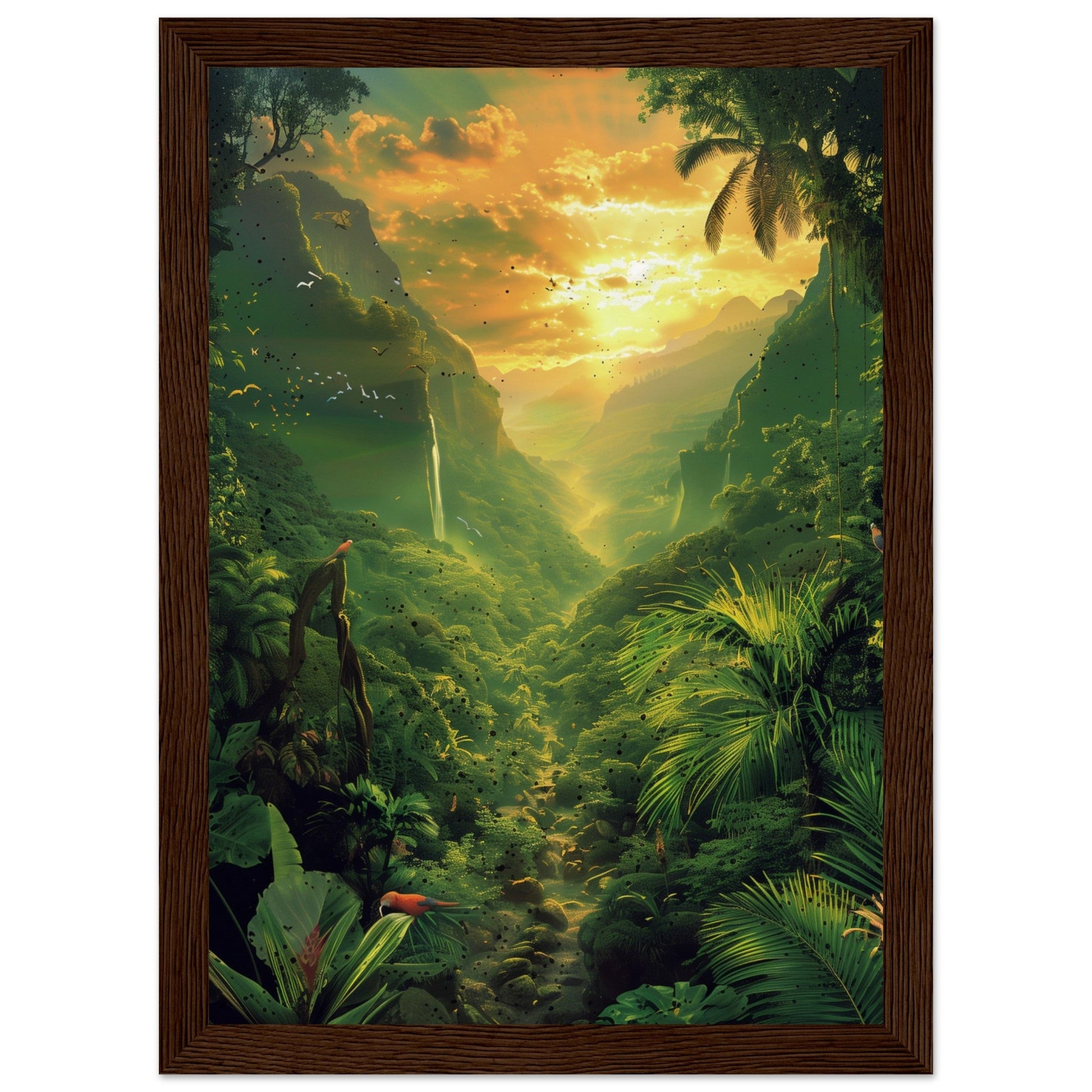 Affiche Poster Nature ( 21x29.7-cm-Bois-foncé)