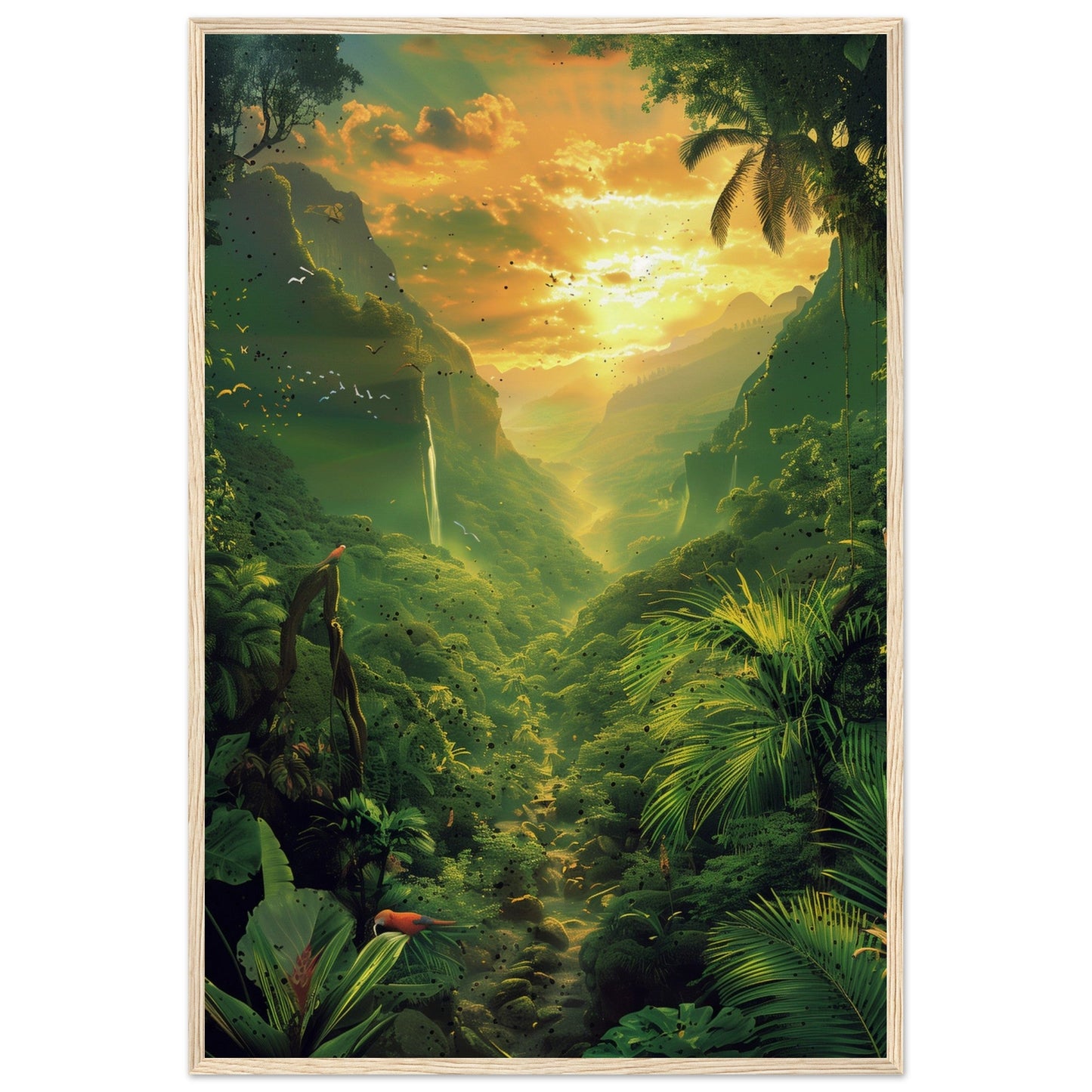 Affiche Poster Nature ( 60x90-cm-Bois-clair)