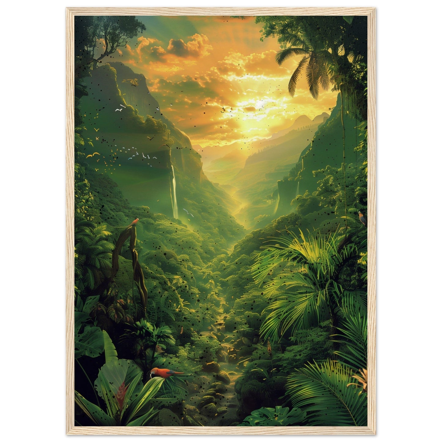 Affiche Poster Nature ( 50x70-cm-Bois-clair)