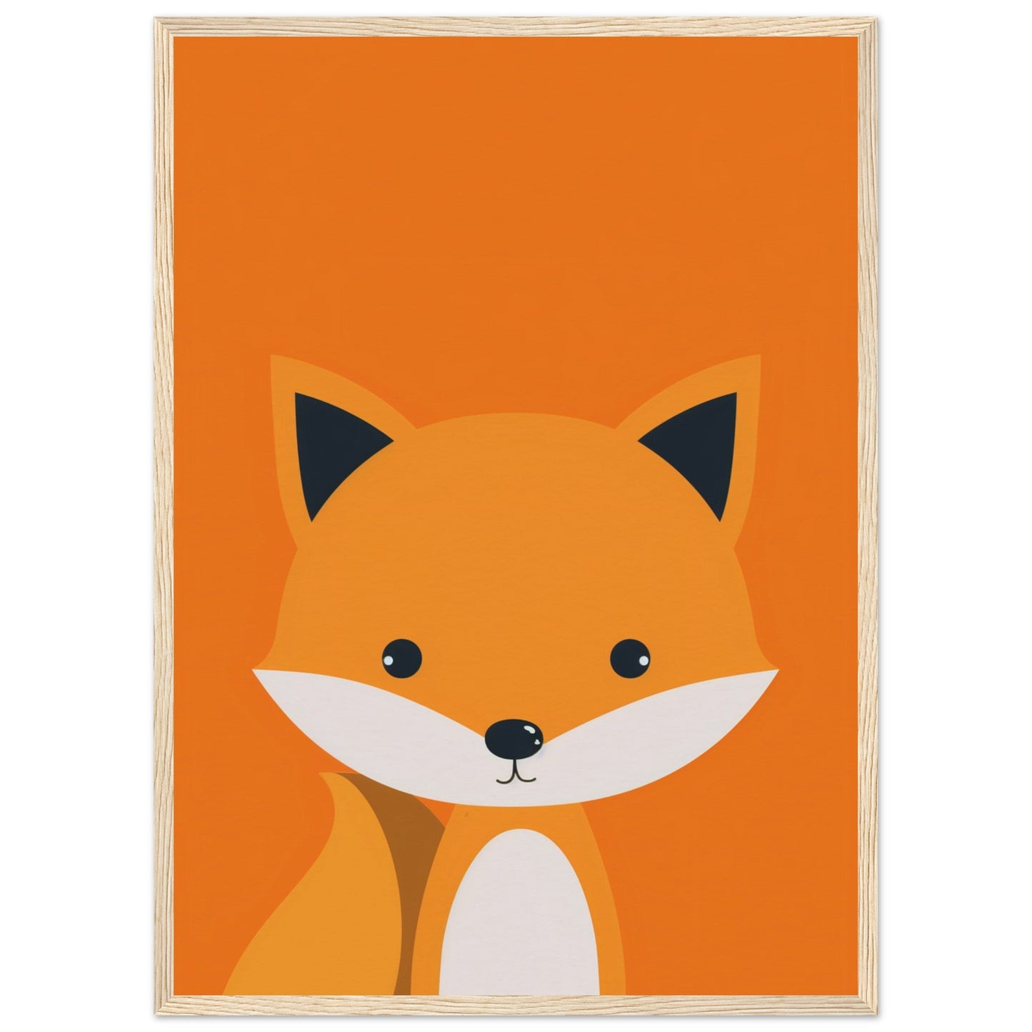 Affiche Renard Chambre Bébé ( 50x70-cm-Bois-clair)