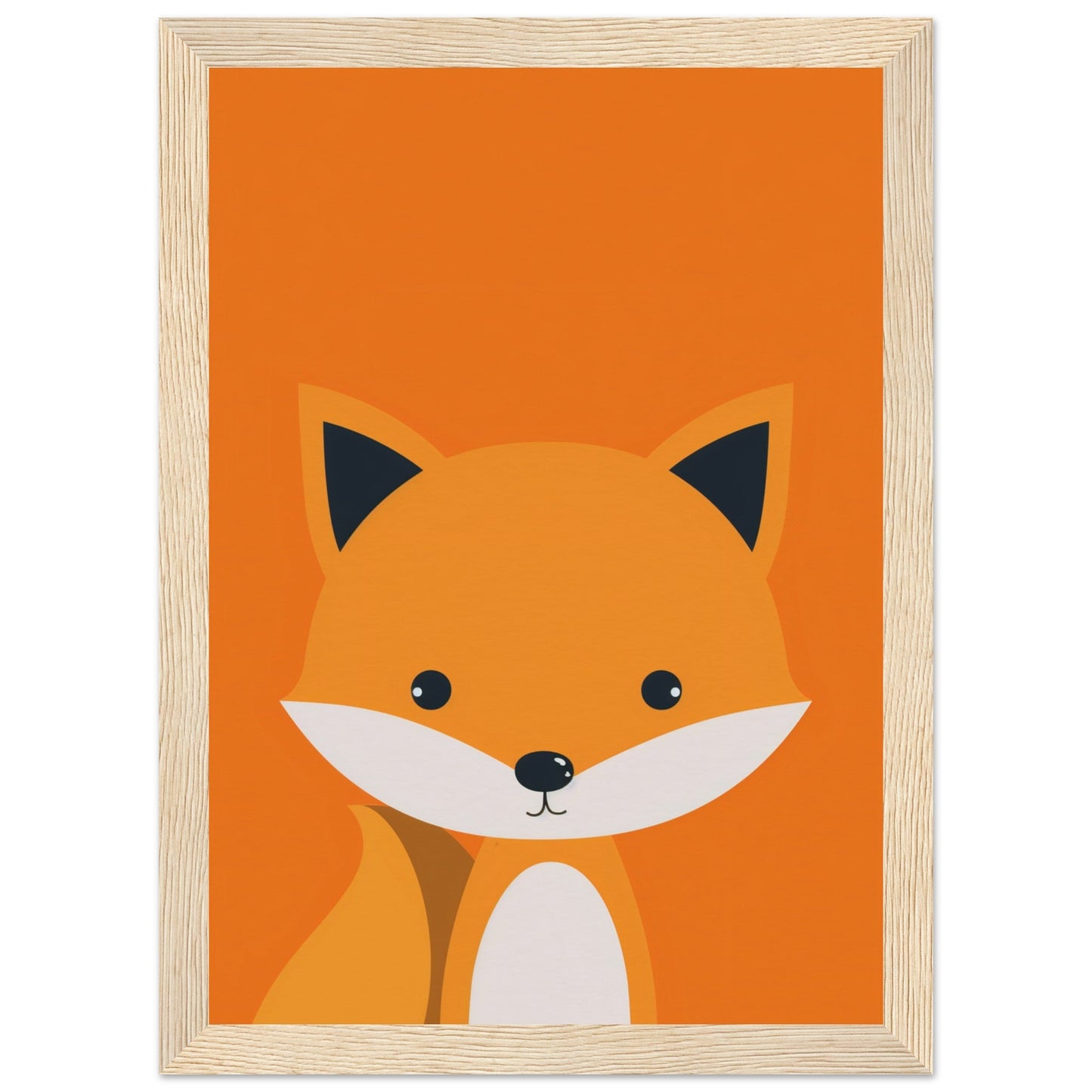 Affiche Renard Chambre Bébé ( 21x29.7-cm-Bois-clair)