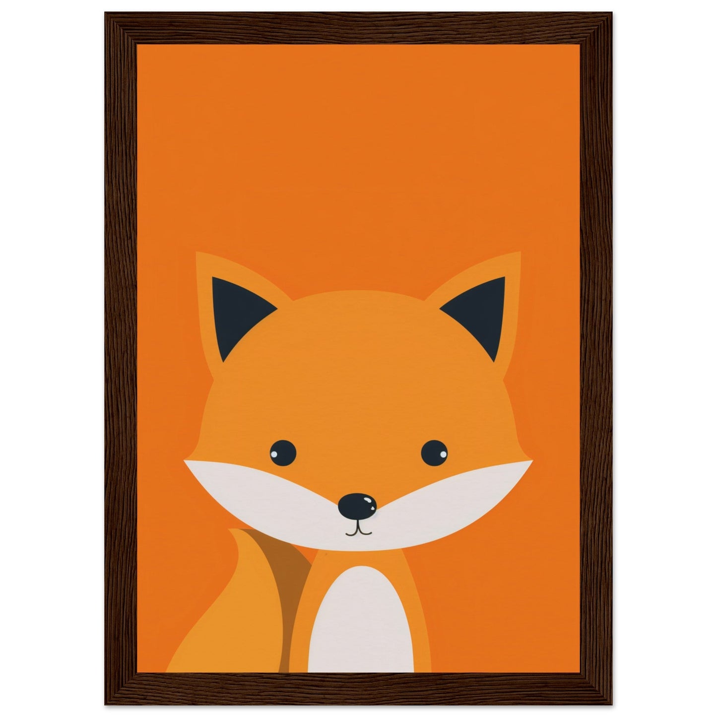 Affiche Renard Chambre Bébé ( 21x29.7-cm-Bois-foncé)