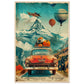 Affiche Retro Voyage ( 60x90-cm-Bois-clair)