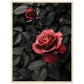 Affiche Rose Et Noir ( 60x80-cm-Bois-clair)