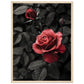 Affiche Rose Et Noir ( 45x60-cm-Bois-clair)