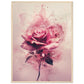 Affiche Rose ( 60x80-cm-Bois-clair)