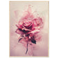 Affiche Rose ( 70x100-cm-Bois-clair)