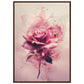 Affiche Rose ( 70x100-cm-Bois-foncé)