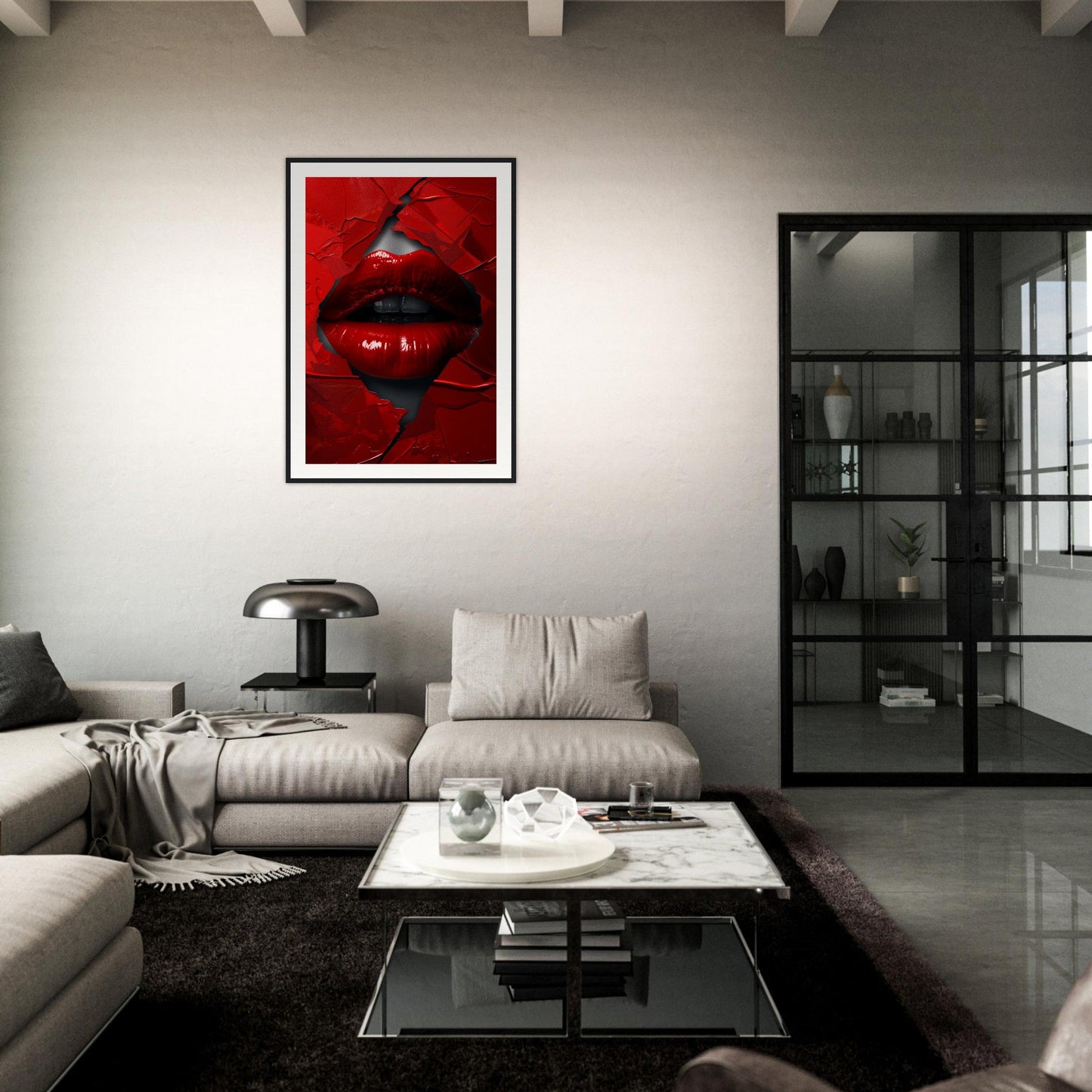 Affiche Rouge Baiser ( )