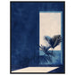 Affiche Scandinave Bleu ( 60x80-cm-Bois-noir)