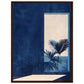 Affiche Scandinave Bleu ( 45x60-cm-Bois-foncé)