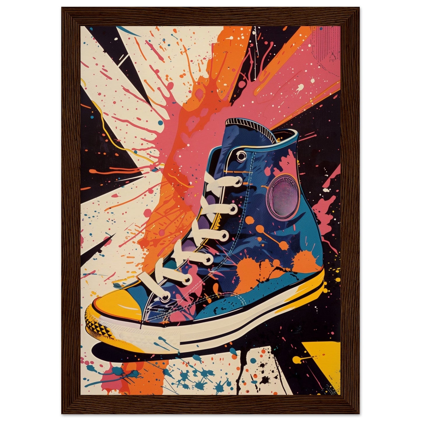 Affiche Sneakers 1968 ( 21x29.7-cm-Bois-foncé)