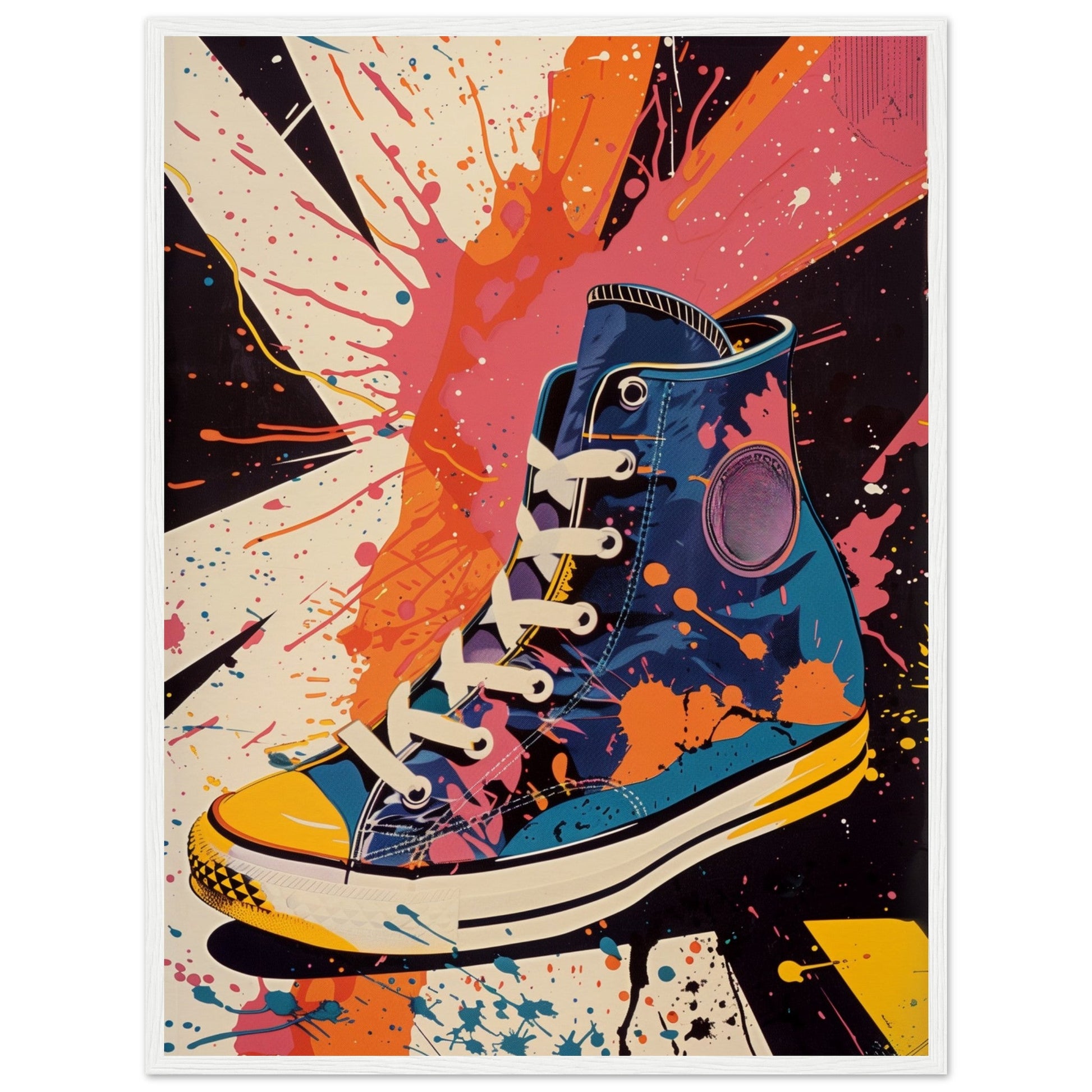 Affiche Sneakers 1968 ( 60x80-cm-Bois-blanc)