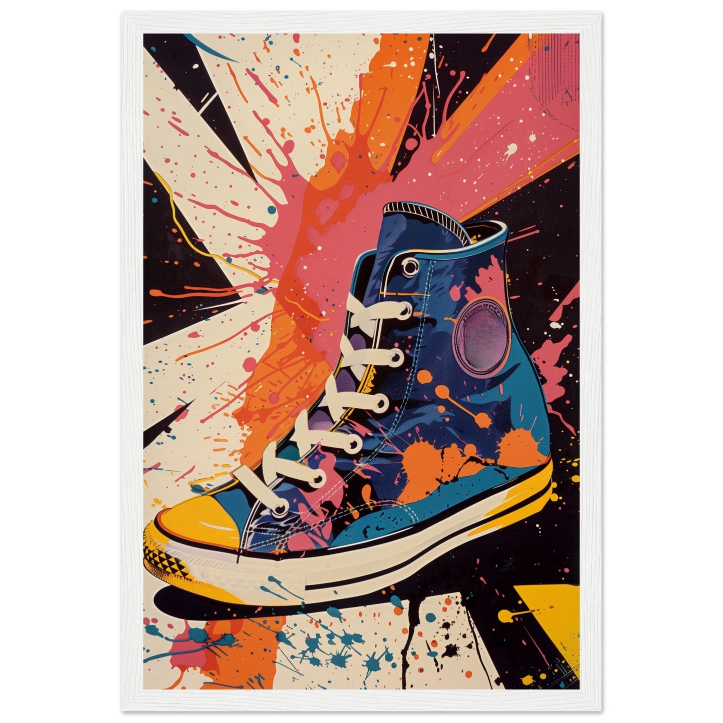 Affiche Sneakers 1968 ( 30x45-cm-Bois-blanc)