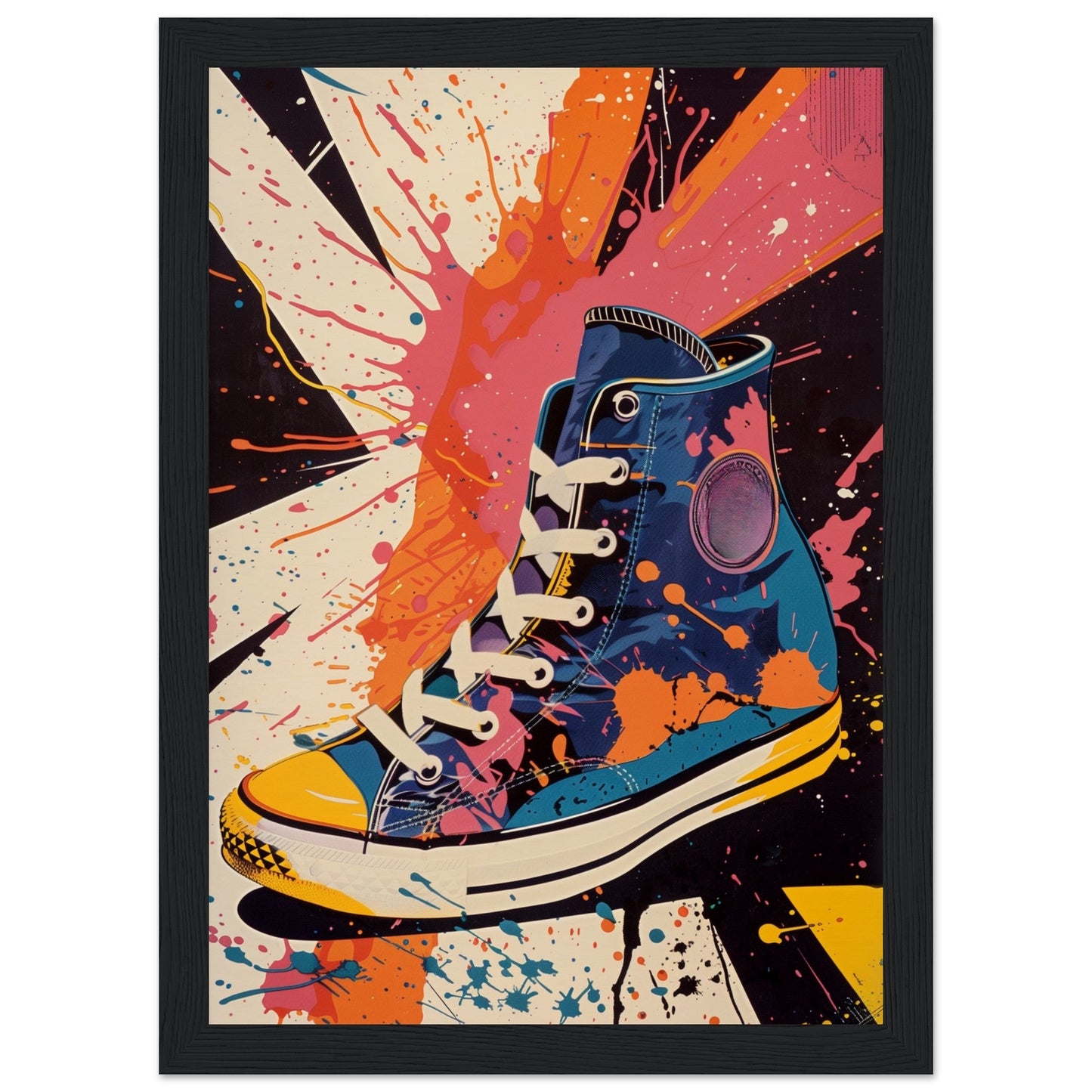 Affiche Sneakers 1968 ( 21x29.7-cm-Bois-noir)