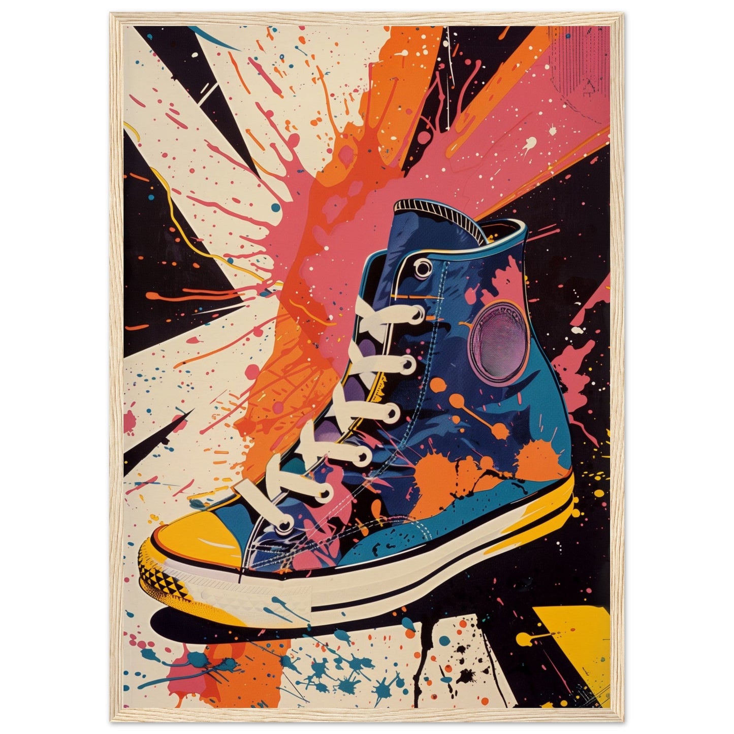 Affiche Sneakers 1968 ( 50x70-cm-Bois-clair)