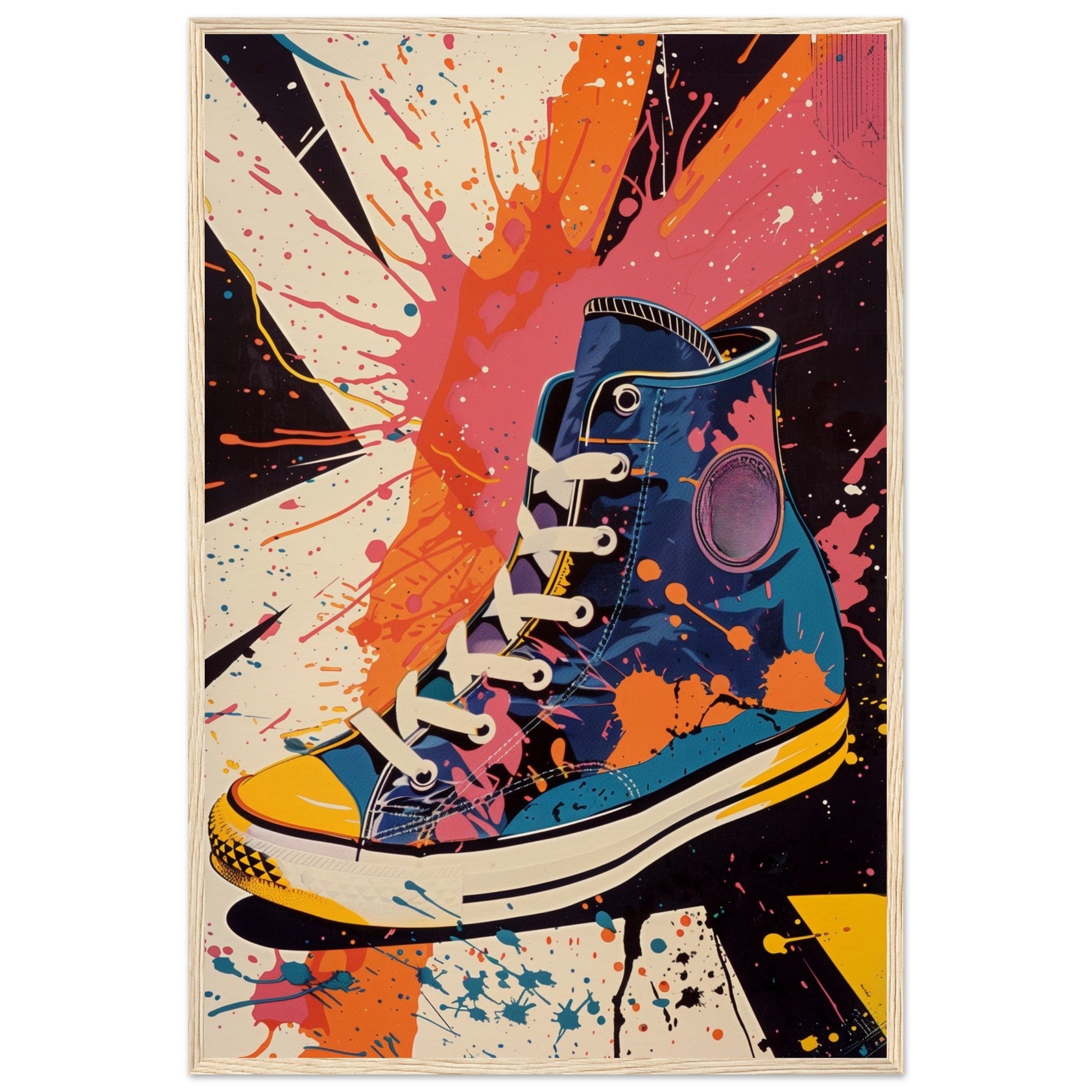 Affiche Sneakers 1968 ( 60x90-cm-Bois-clair)