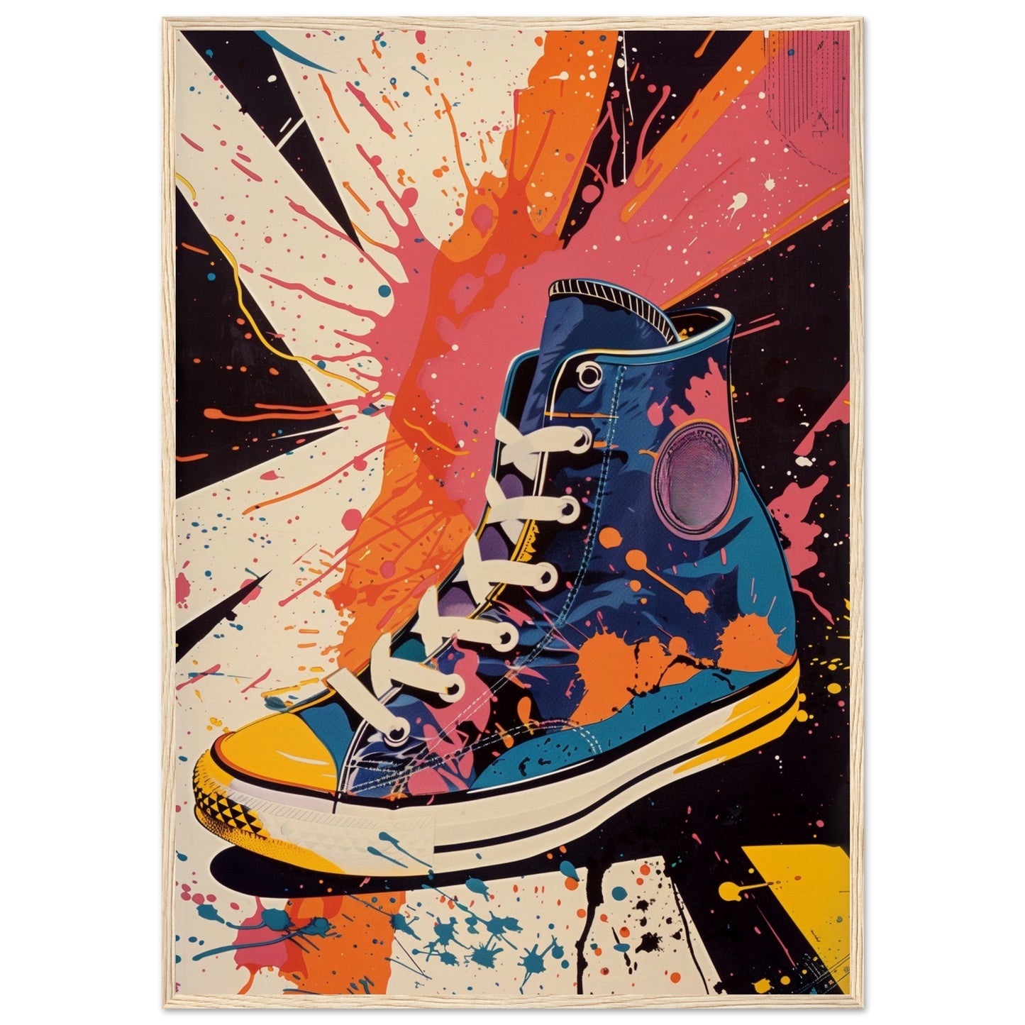 Affiche Sneakers 1968 ( 70x100-cm-Bois-clair)