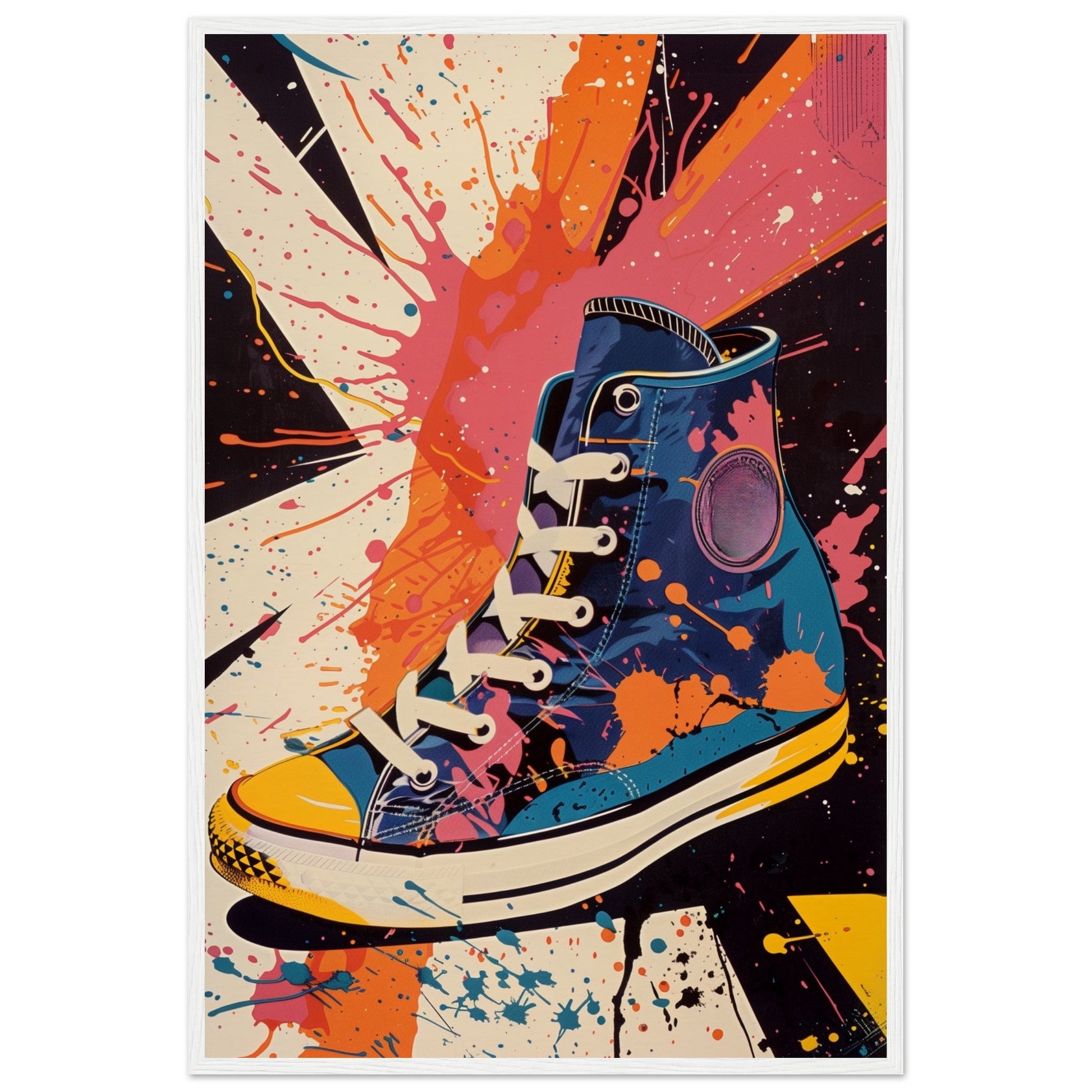 Affiche Sneakers 1968 ( 60x90-cm-Bois-blanc)