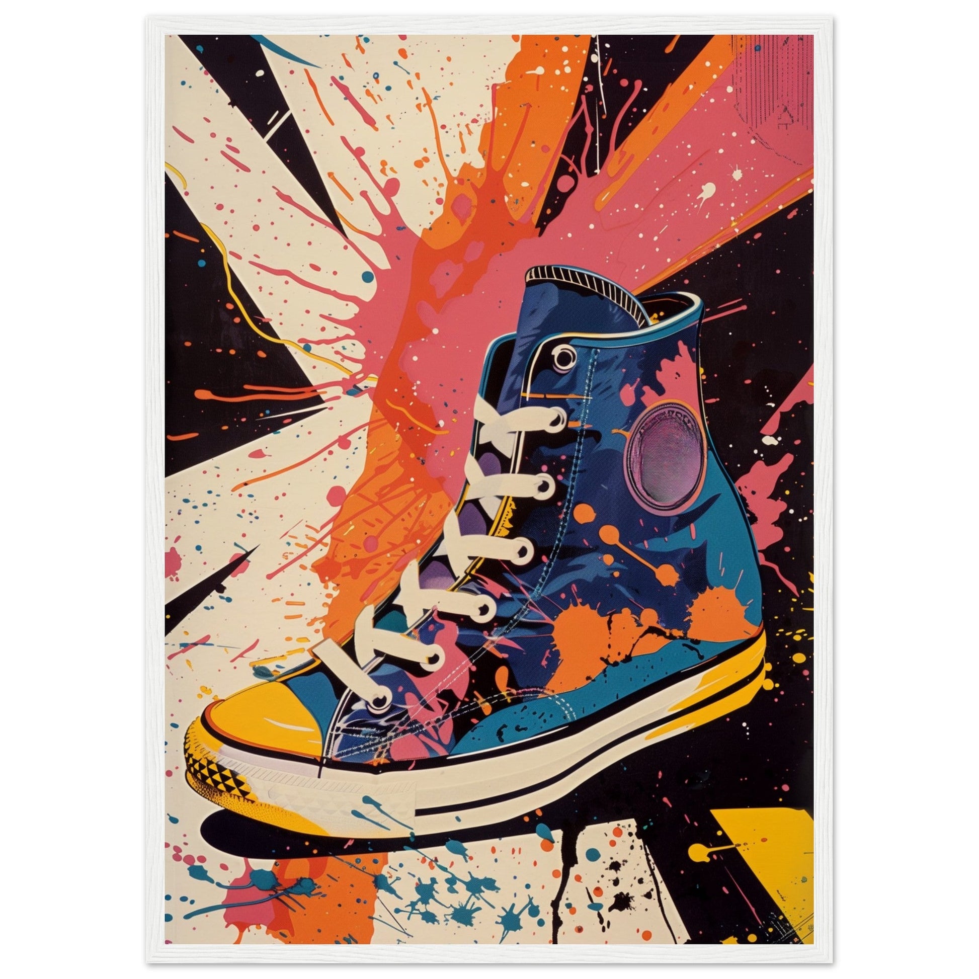 Affiche Sneakers 1968 ( 50x70-cm-Bois-blanc)