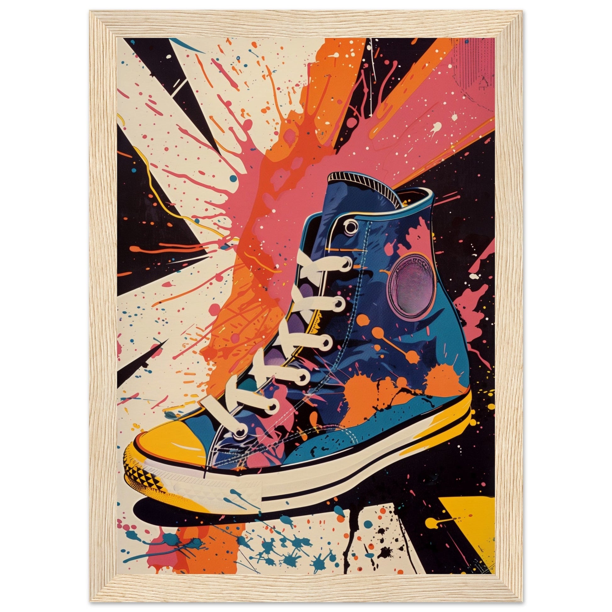 Affiche Sneakers 1968 ( 21x29.7-cm-Bois-clair)