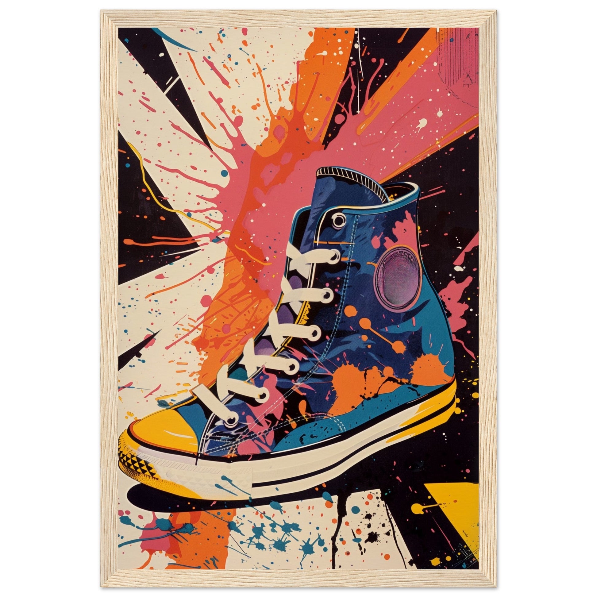 Affiche Sneakers 1968 ( 30x45-cm-Bois-clair)