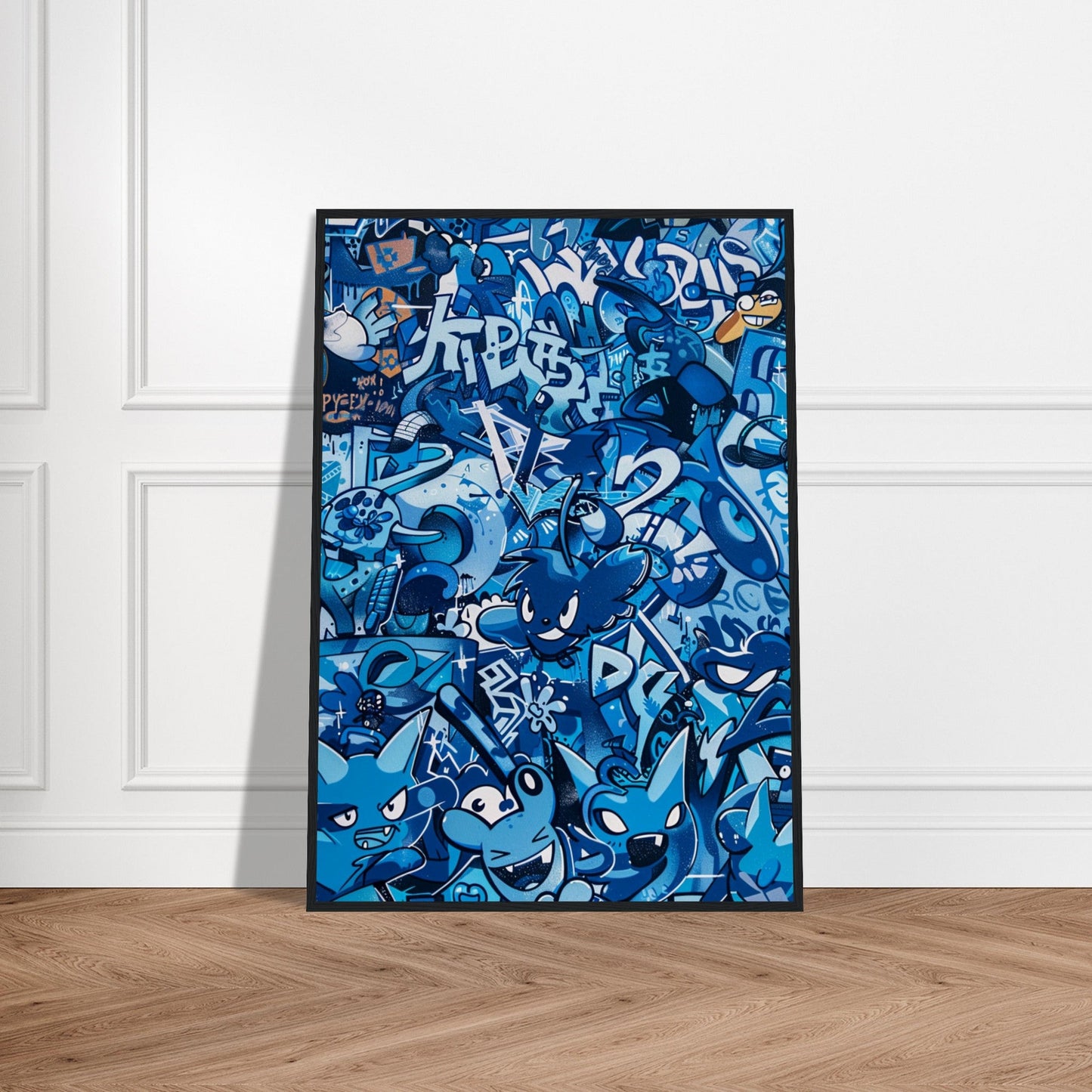 Affiche Street Art Bleu ( )