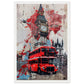 Affiche Street Art Londres ( 30x45-cm-Bois-blanc)