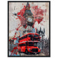 Affiche Street Art Londres ( 45x60-cm-Bois-noir)