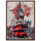 Affiche Street Art Londres ( 50x70-cm-Bois-foncé)