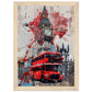 Affiche Street Art Londres ( 21x29.7-cm-Bois-clair)