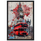 Affiche Street Art Londres ( 30x45-cm-Bois-noir)