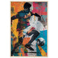 Affiche Street Art Sport ( 60x90-cm-Bois-clair)