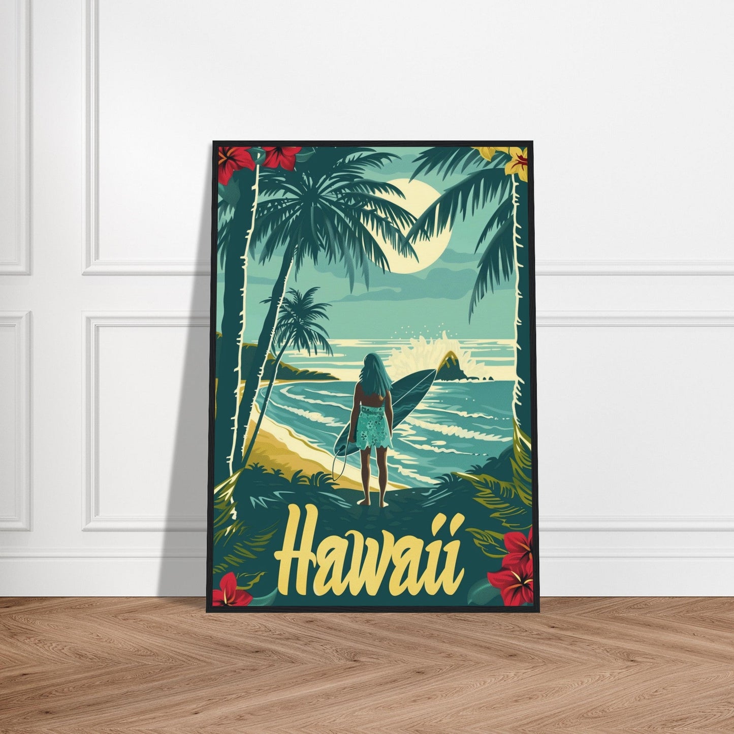 Affiche Surf Hawaii ( )