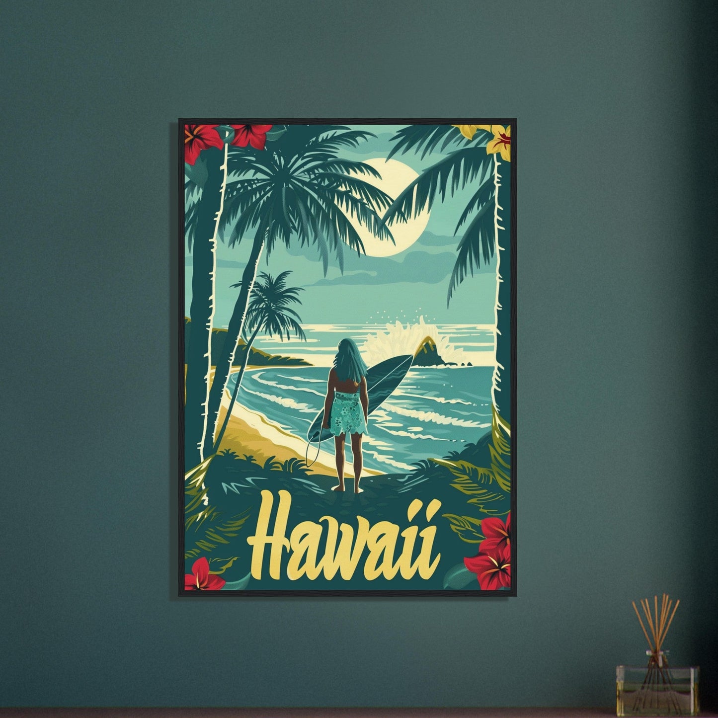 Affiche Surf Hawaii ( )