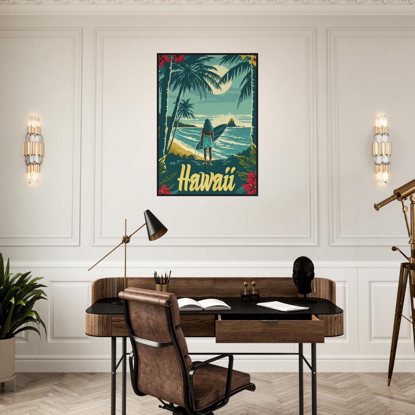 Affiche Surf Hawaii ( )