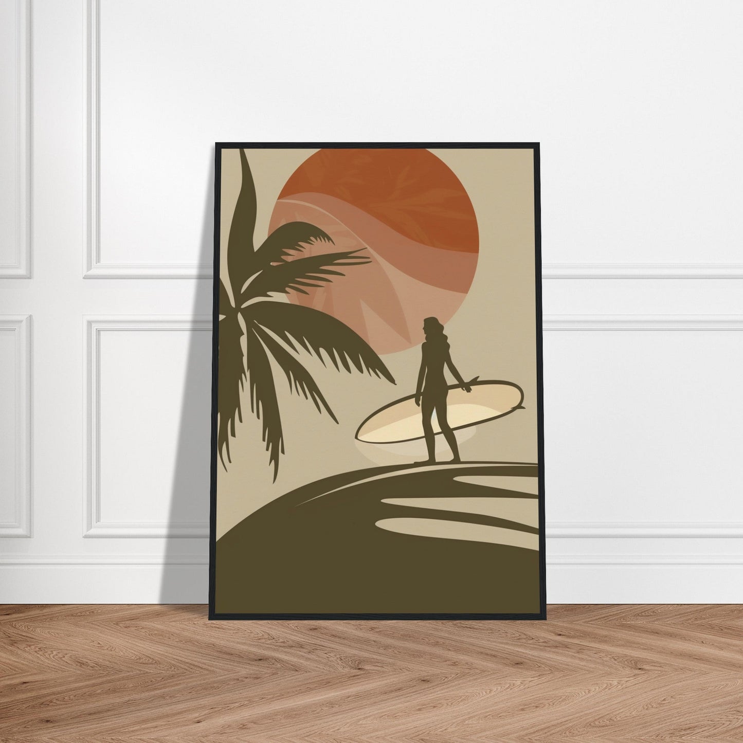 Affiche Surf Marron ( )