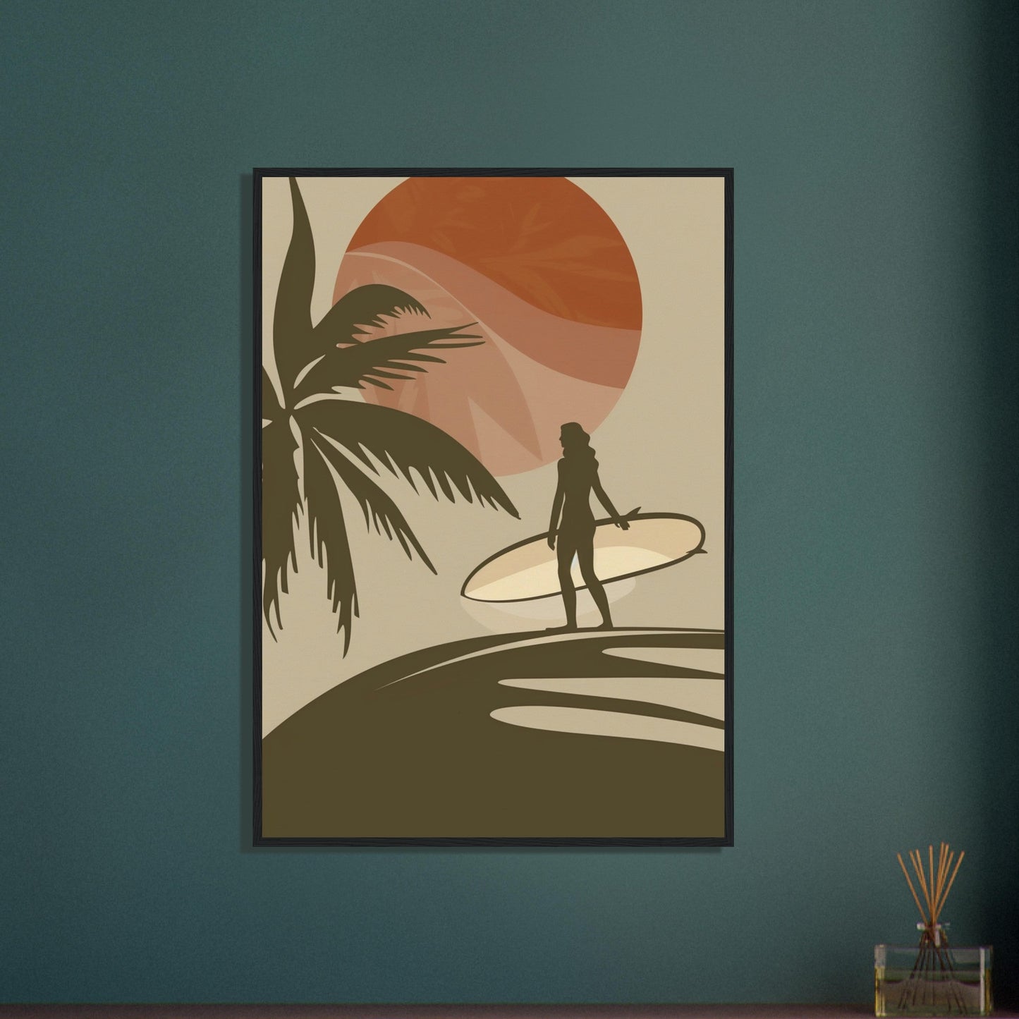 Affiche Surf Marron ( )