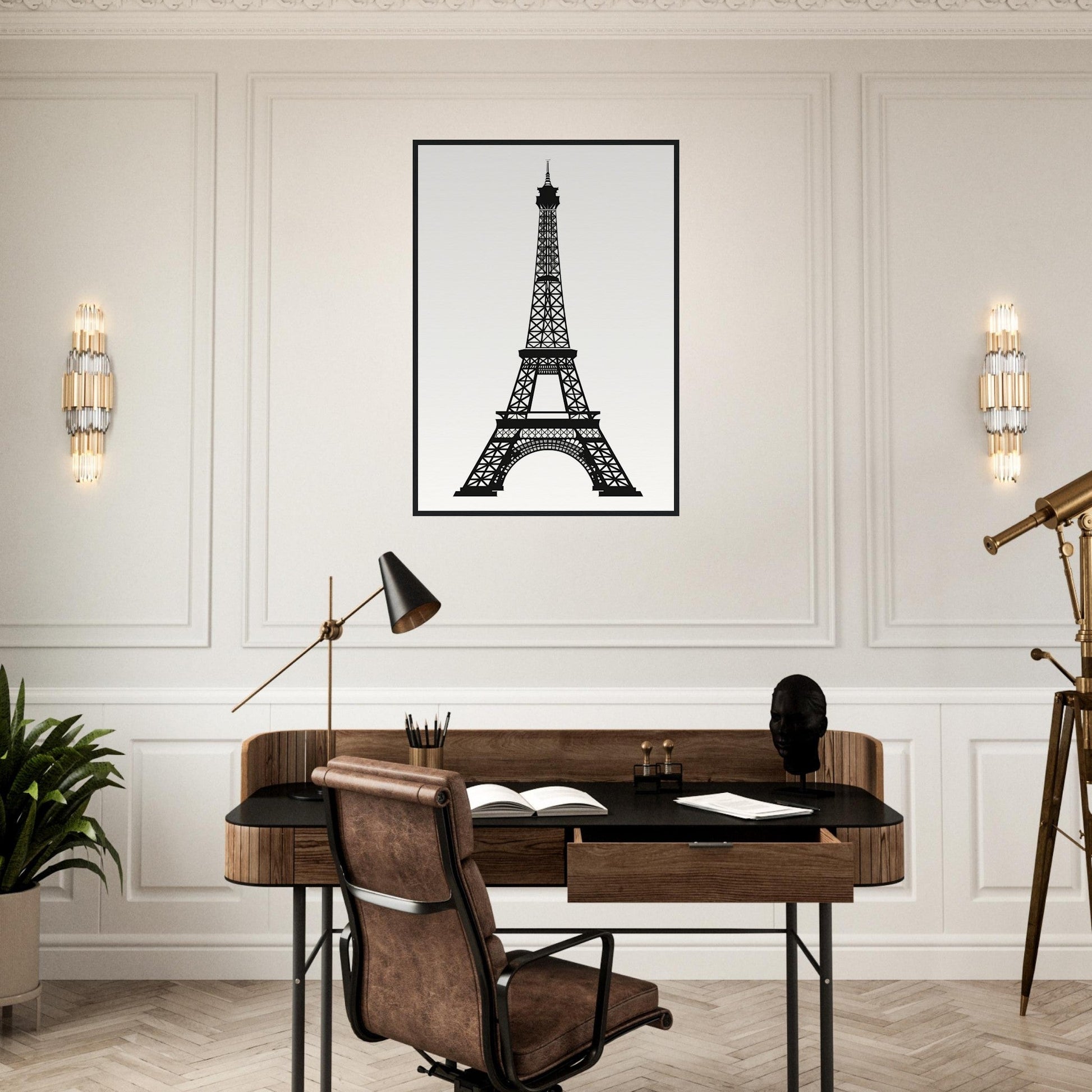 Affiche Tour Eiffel Noir et Blanc ( )