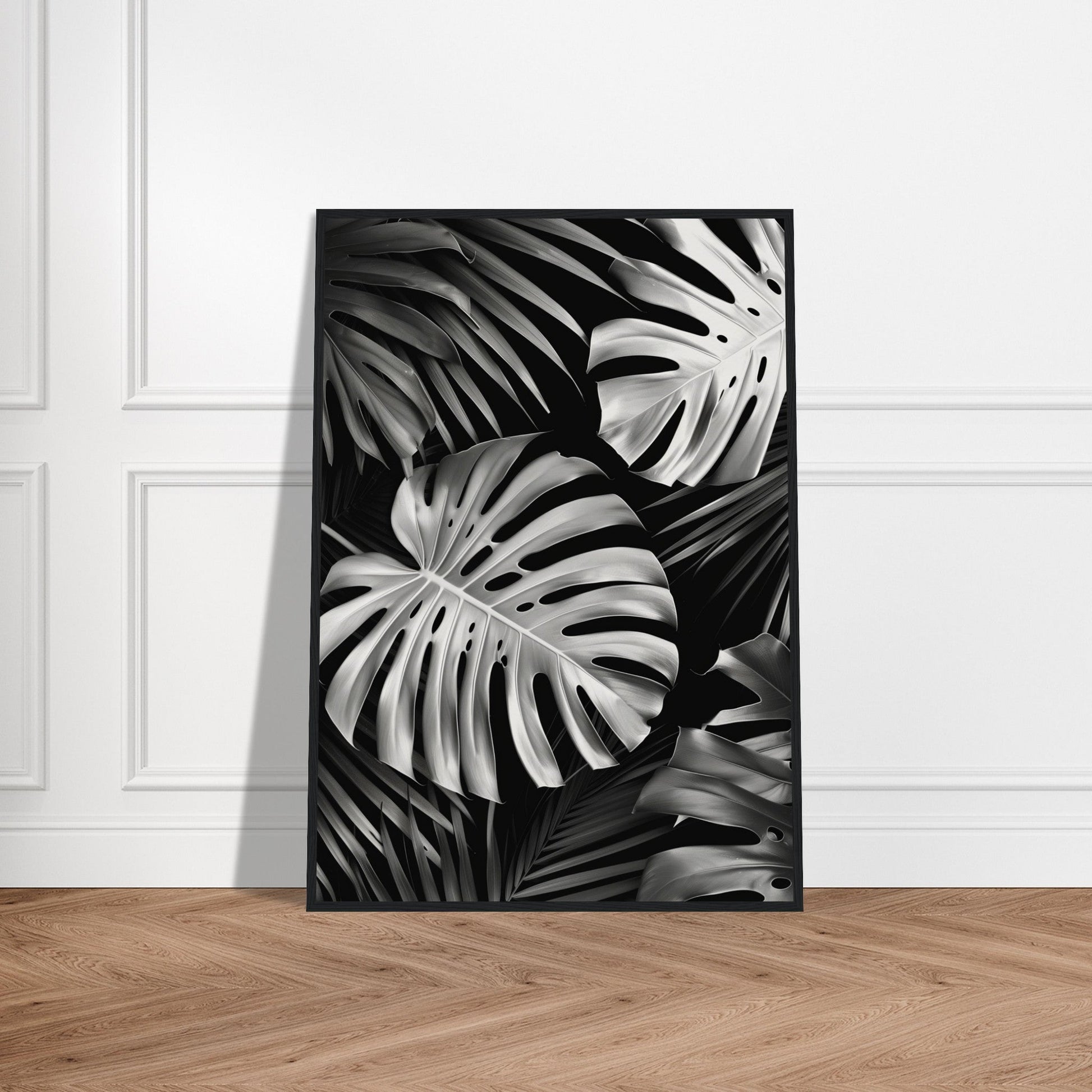 Affiche Tropical Noir et Blanc ( )