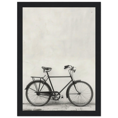 Affiche Vélo Noir et Blanc ( 21x29.7-cm-Bois-noir)