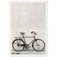 Affiche Vélo Noir et Blanc ( 30x45-cm-Bois-blanc)