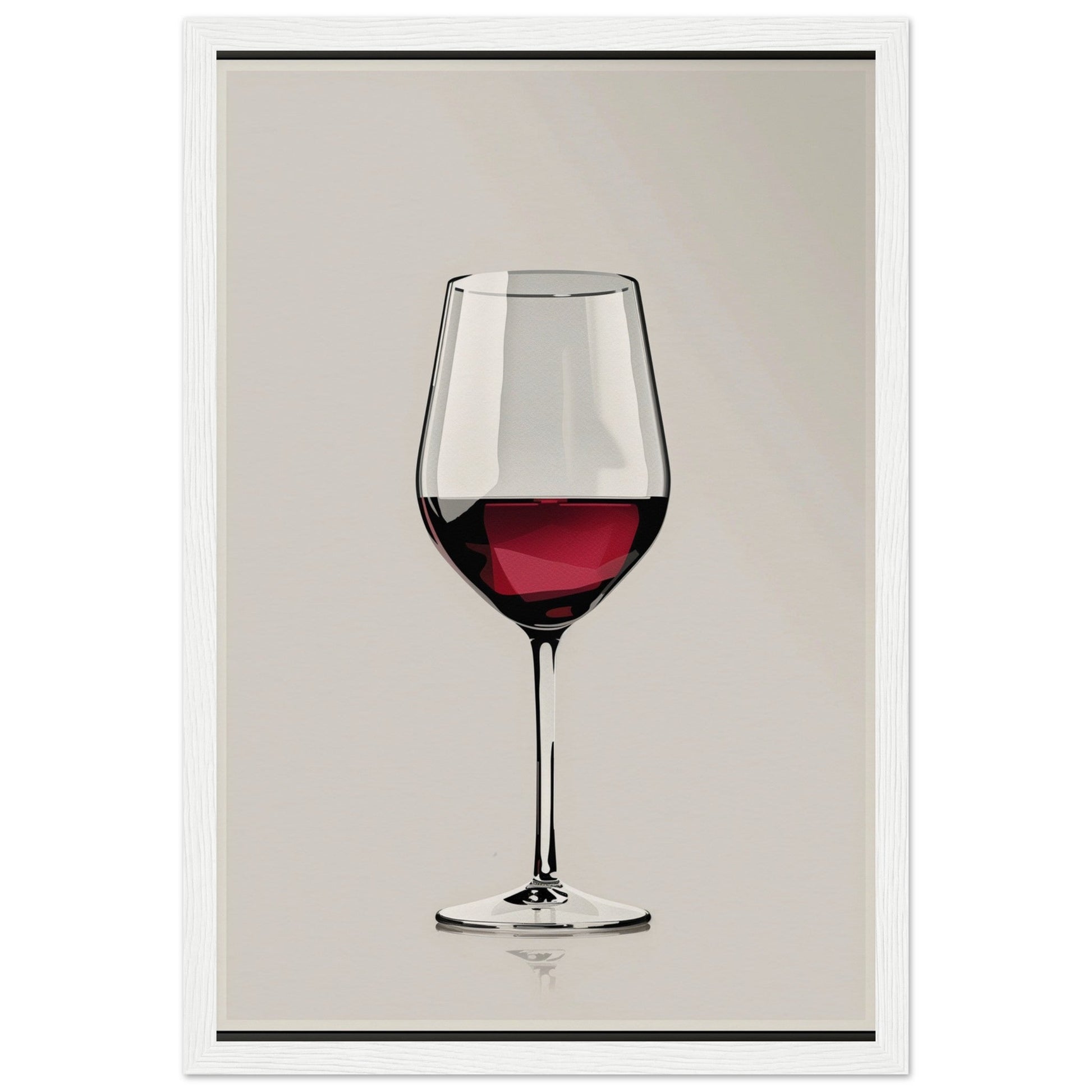 Affiche Verre de Vin ( 30x45-cm-Bois-blanc)