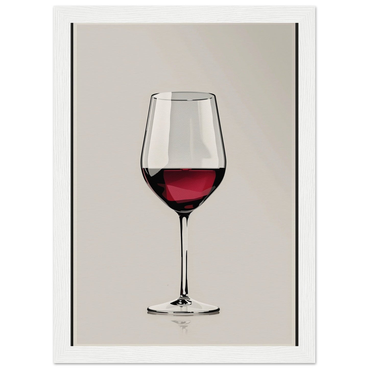 Affiche Verre de Vin ( 21x29.7-cm-Bois-blanc)