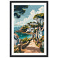 Affiche Ville Bretagne ( 30x45-cm-Bois-noir)